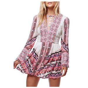 Free People Tegan Border Print Dress